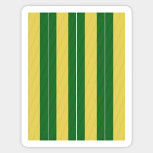 Newcastle United Away Yellow Green White Stripes 1988 - 90 Sticker